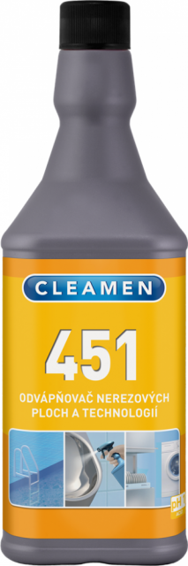 CLEAMEN 451 gelový odvápňovač nerezových plôch a technologií 1L_3