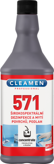 CLEAMEN 571 concentrate širokospektrálna dezinfekcia a umývanie povrchov, podláh 1 l_1