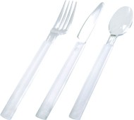 DUNI Cutlery pack clear ps 3/1 transparentná [18 ks]_1