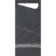 DUNI Sacchetto servítka 190 × 85 mm marble čierna [100 ks]_1