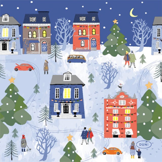 DUNI Servítka 3vrstvové 33 × 33 cm winter wonder [20 ks]_1