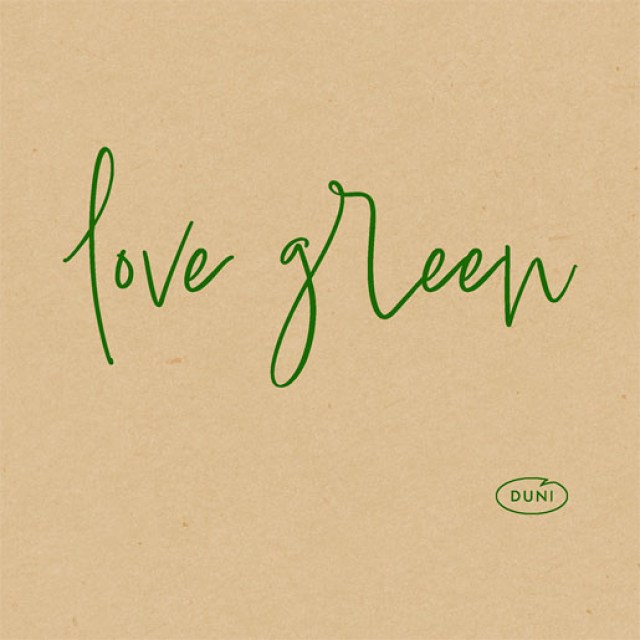 DUNI Servítka bio dsf 20 × 20 cm love zelená na [180 ks]_1