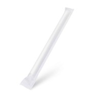 Slamka papierová biela JUMBO O12mm x 23cm jednotlivo balená [100 ks]   nahrada 40999_1