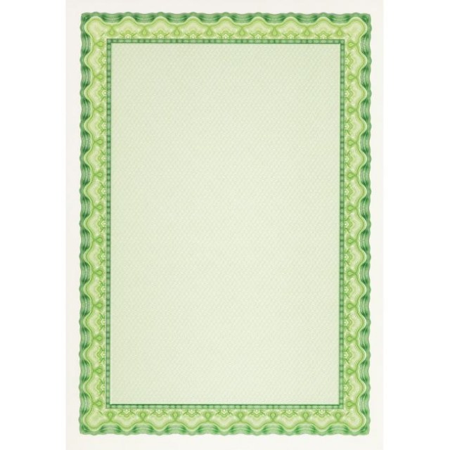 Certifikačný papier APLI A4 zelený 115g 25 hárkov_1
