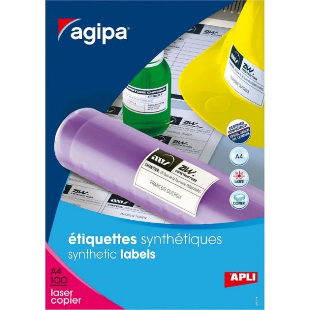 Etikety polyesterové 210x297mm Agipa 100 hárkov_1