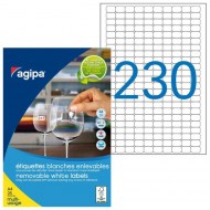 Etikety univerzálne odnímateľné 18x12mm Agipa A4 25 hárkov_1