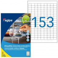 Etikety univerzálne odnímateľné 22x16mm Agipa A4 25 hárkov_1