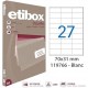 Etikety univerzálne 70x31mm Etibox A4 100 hárkov_1