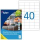 Etikety univerzálne odnímateľné 48,5x25,4mm Agipa A4 100 hárkov_1