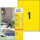 Etikety farebné 210x297mm Avery A4 100 hárkov žlté_1