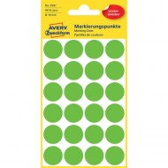 Etikety kruhové 18mm Avery odnímateľné zelené_1