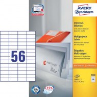 Etikety univerzálne 52,5x21,2mm Avery A4 100 hárkov_1