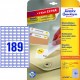 Etikety univerzálne odnímateľné 25,4x10mm Avery A4 25+5 hárkov_1