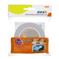 Lepiaca páska Stickn Hopax 12 mm x 12 m obojstranná odnímateľná_1