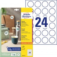 Etikety univerzálne kruhové 40mm Avery A4 10 hárkov_1