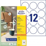 Etikety univerzálne kruhové 60mm Avery A4 10 hárkov_1