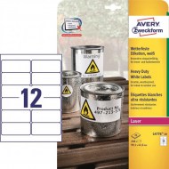 Etikety polyesterové 99,1x42,3mm Avery A4 biele 20 hárkov_1