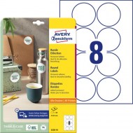 Etikety univerzálne kruhové 69mm Avery A4 10 hárkov_1