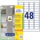Etikety univerzálne 45,7x21,2mm Avery  A4, silne lepivé 20 hárkov_1