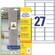 Etikety univerzálne 63,5x29,6mm Avery  A4, silne lepivé 20 hárkov_1