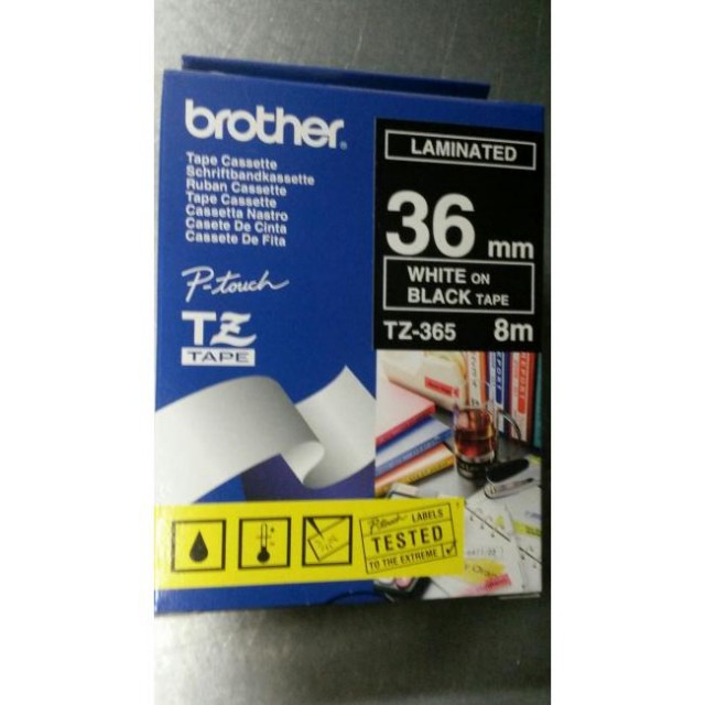 Samolepiaca páska Brother TZe-365 36 mm čierna/biela_1