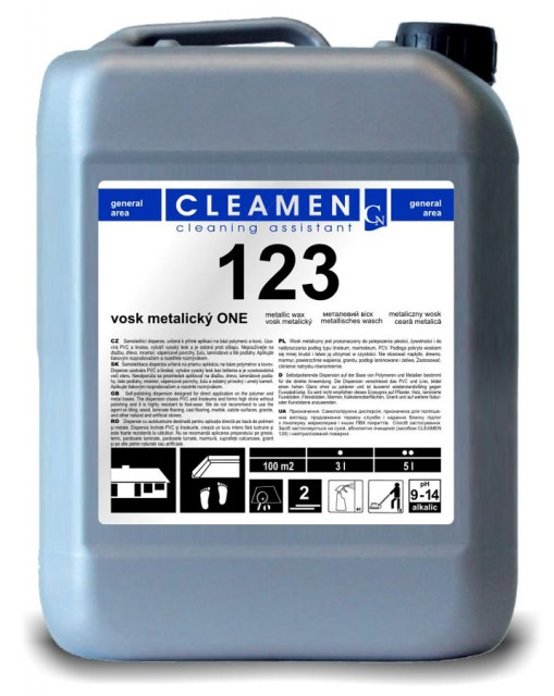 CLEAMEN 123-5L vosk metalický ONE 5L_2