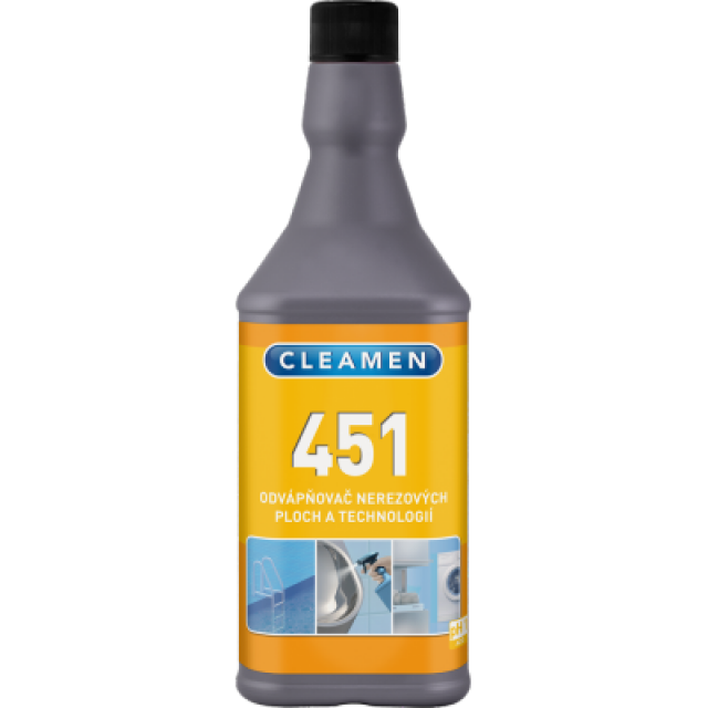 CLEAMEN 451 gelový odvápňovač nerezových plôch a technologií 1L_2