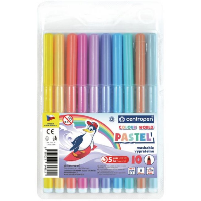 Sada popisovačov Centropen Pastel 7550/10S_1