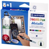 Sada Centropen 2737 Decor pen metallic 8+1ks_1