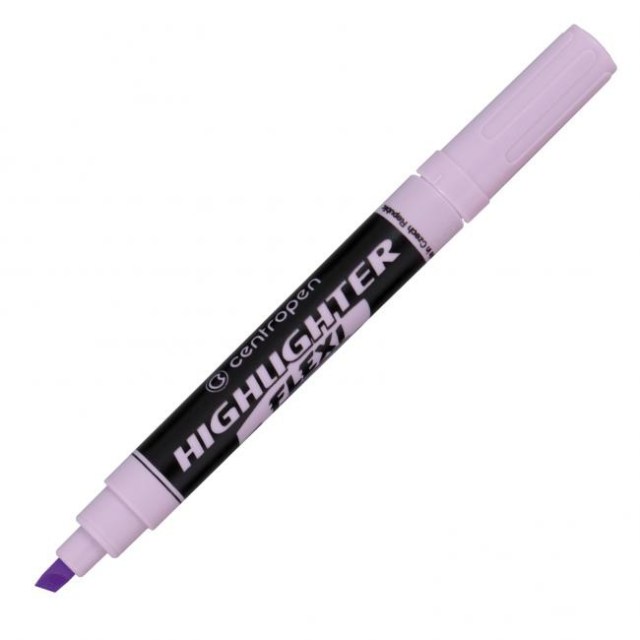 Zvýrazňovač Centropen 8542 Flexi Soft fialový_1
