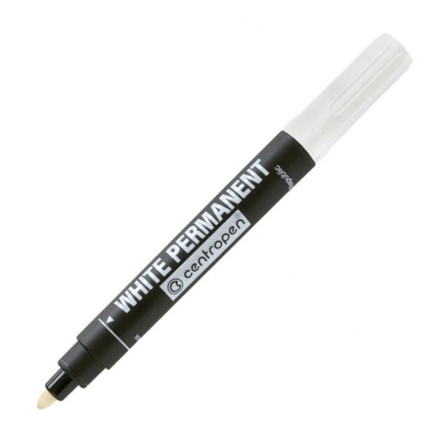 Permanentný popisovač Centropen 8586 biely_1