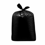 Vrece na odpadky (HDPE) čierne 70 x 110 cm 120L [25 ks] pevnosť 40my, WI69769_1