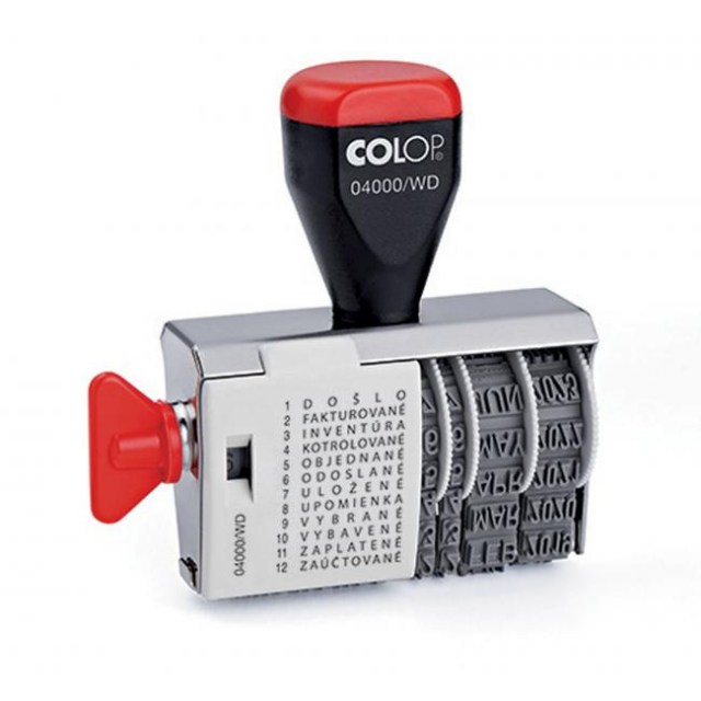 Pečiatka Colop 04000/WD - 12 slov + dátum_1