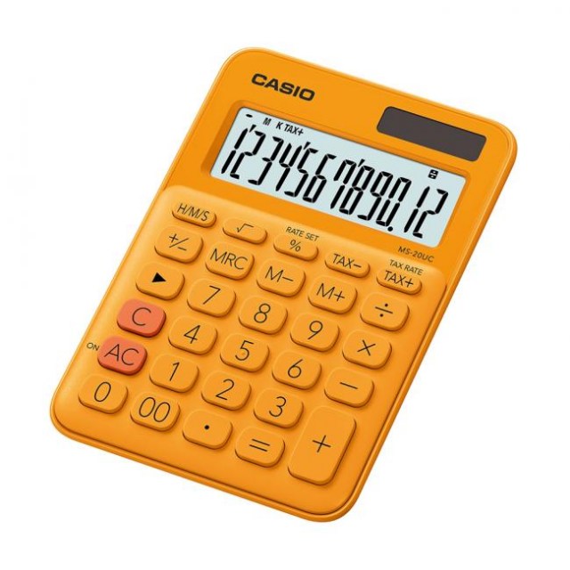 Kalkulačka CASIO MS-20UC oranžová_1