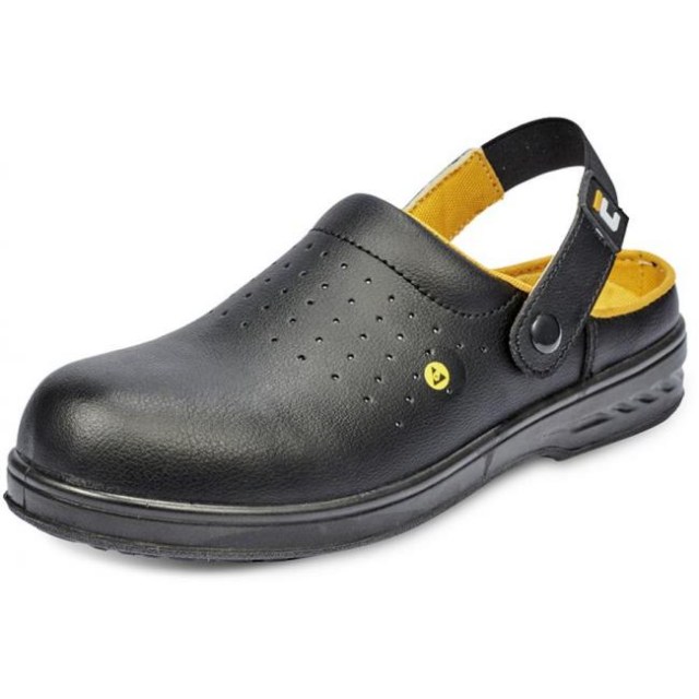 Sandále bezpečnostné RAVEN BLK MF ESD SB SRC, čierne, veľ. 37_1