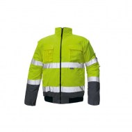 Bunda bezpečnostná CLOVELLY PILOT HV žltá/navy M_1