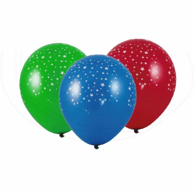 Nafukovací balónik Hviezdy farebný mix O30cm L [100 ks]_3