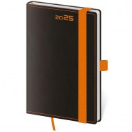 Diár BLACK ORANGE týždenný vreckový A6 9x14cm 2026_1