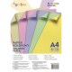 Farebný papier Gimboo A4 100 listov 80g 5 pastelových farieb_1