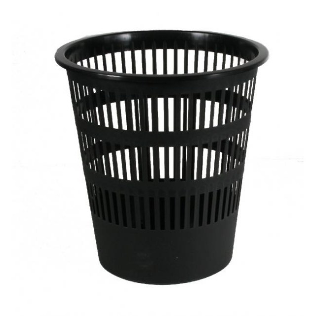 Kôš plastový rebrovaný 12l čierny_1