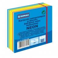 Bloček Donau 76x76mm 400l neónová modrá_1