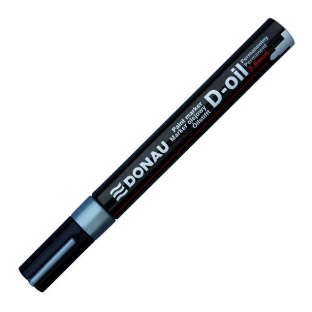 Popisovač lakový 2,8mm D-OIL strieborný_2