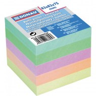 Bloček kocka nelepená 83x83x75mm pastelové farby_1