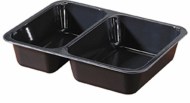 Duni menu krabička 2-dielna Black - CPET, 225x175x43 mm [300 ks]_1