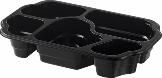 Duni krabička Take-away 5-dielna Black - PP, 250x159x46 mm [240 ks]_1