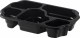 Duni krabička Take-away 5-dielna Black - PP, 250x159x46 mm [240 ks]_1