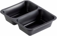 Duni krabička 2-dielna Black - Cater, PP, 227x178x50 mm [216 ks]_1