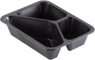 Duni krabička 3-dielna Black - Cater, PP, 227x178x50 mm [216 ks] - ZMC3_1
