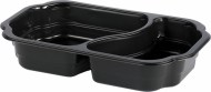 Duni krabička Take-away 2-dielna Black - PP/M, 215x148x47 mm [332 ks]_1