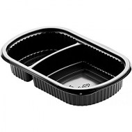 Krabička Meal PP Black 2-dielna 240x150x40 mm [50 ks] do mikrovlnky_1